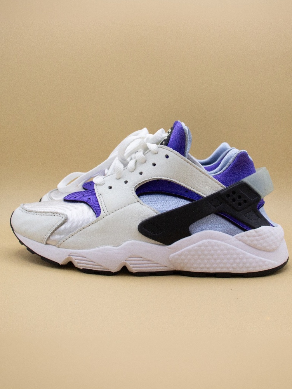 Nike Air Huarache Aluminum White Blue Athletic Shoes DH4439-100 Women's Size 8.5